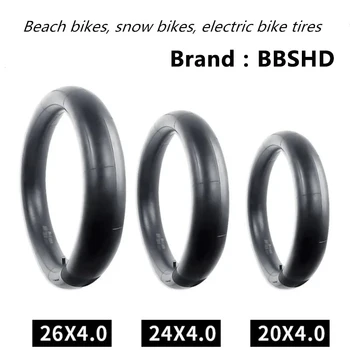 BBSHD 1 pz Beach Bike Snow Bike Camera d'aria 20x4.0/24x4.0/26x4.0 Schrader Bici Elettrica Pneumatico Ciclismo Tubo di Gomma