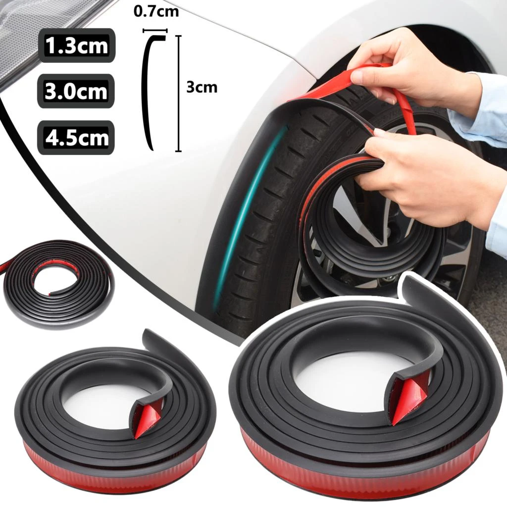Widen Body Fender Flare Car Trunk Wheel Eyebrow Protector Lip Wheel
