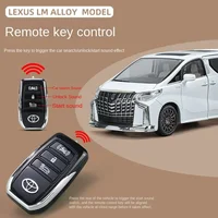 Alloy 1:24 Toyota Alphard MPV Car Model with Key Sound Light Diecast Toy Vehicle Kid Boy Collection Gift Miniature Voiture 2