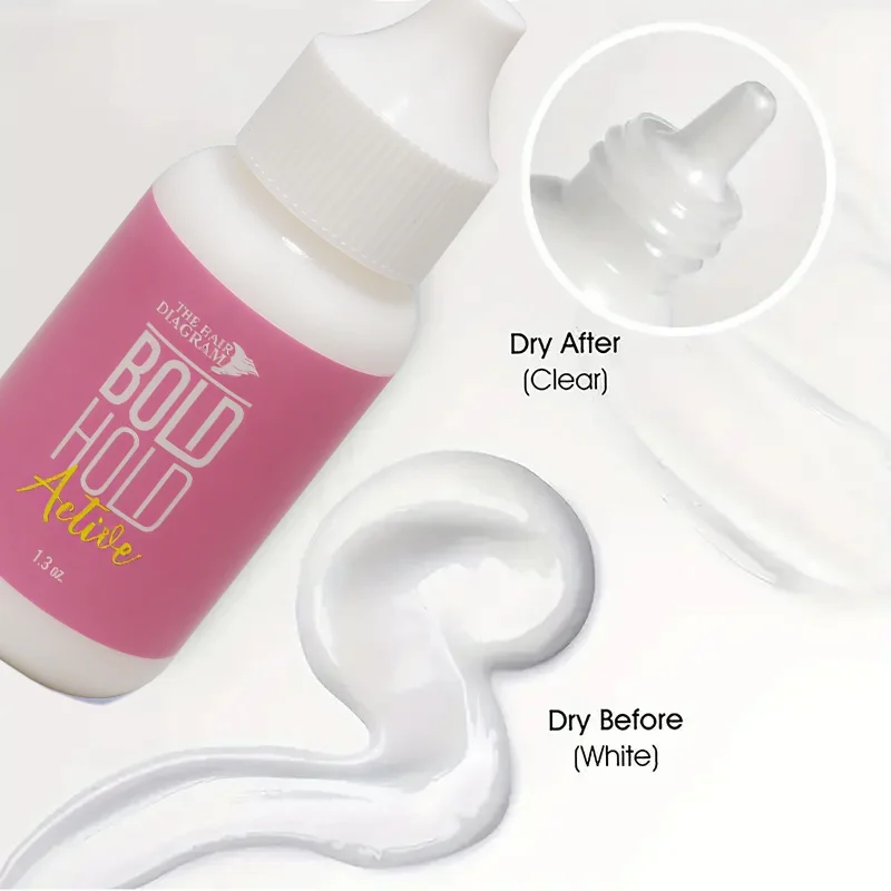 Colla per parrucche in pizzo da 37 g, adesivo impermeabile con formula a base d'acqua. Parrucche delicate e non irritanti, ad asciugatura rapida, proteggono saldamente le parrucche, Lac - immagine 3