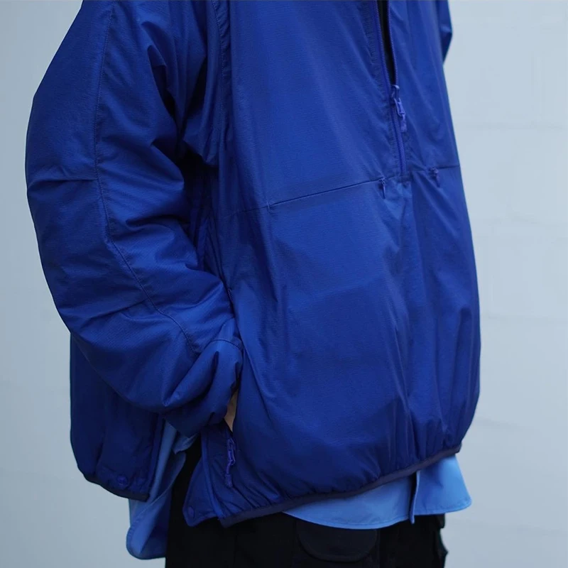 Pler39s Japan Vintage Parkas Outdoor Function Loose Casual Half Zipper Double-sided Coat Three-colour Men's Cotton Jacket