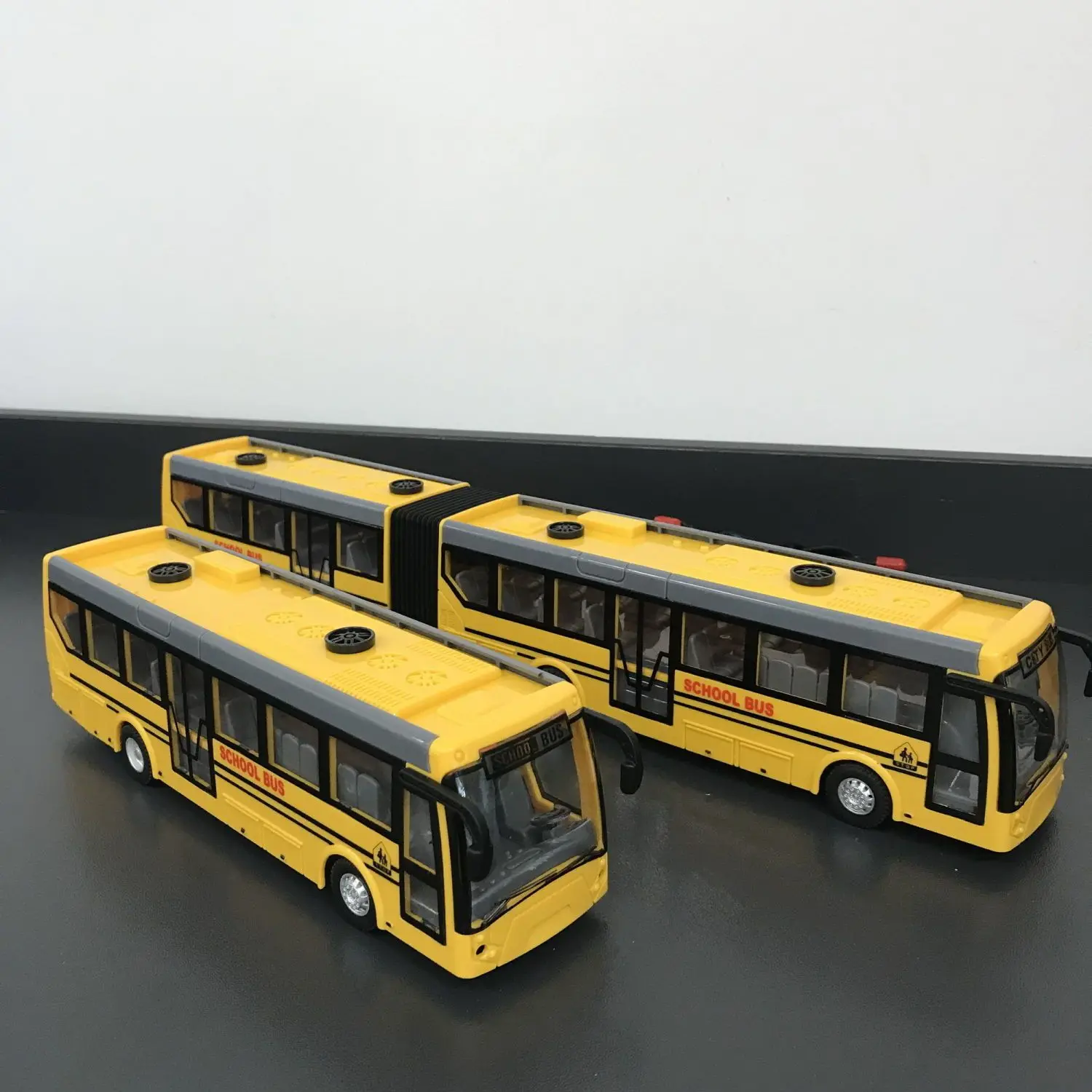 Jouet de bus touristique électrique RC avec lumières pour enfants, véhicule  de campus de simulation, voiture, cadeau pour garçon, 1:48, 4CH