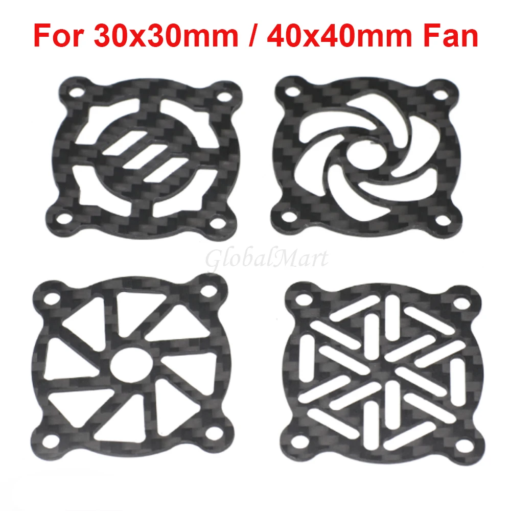 NEWCarbonFiberCoolingFanCover40x40mm30x30mmForRCMotorESC