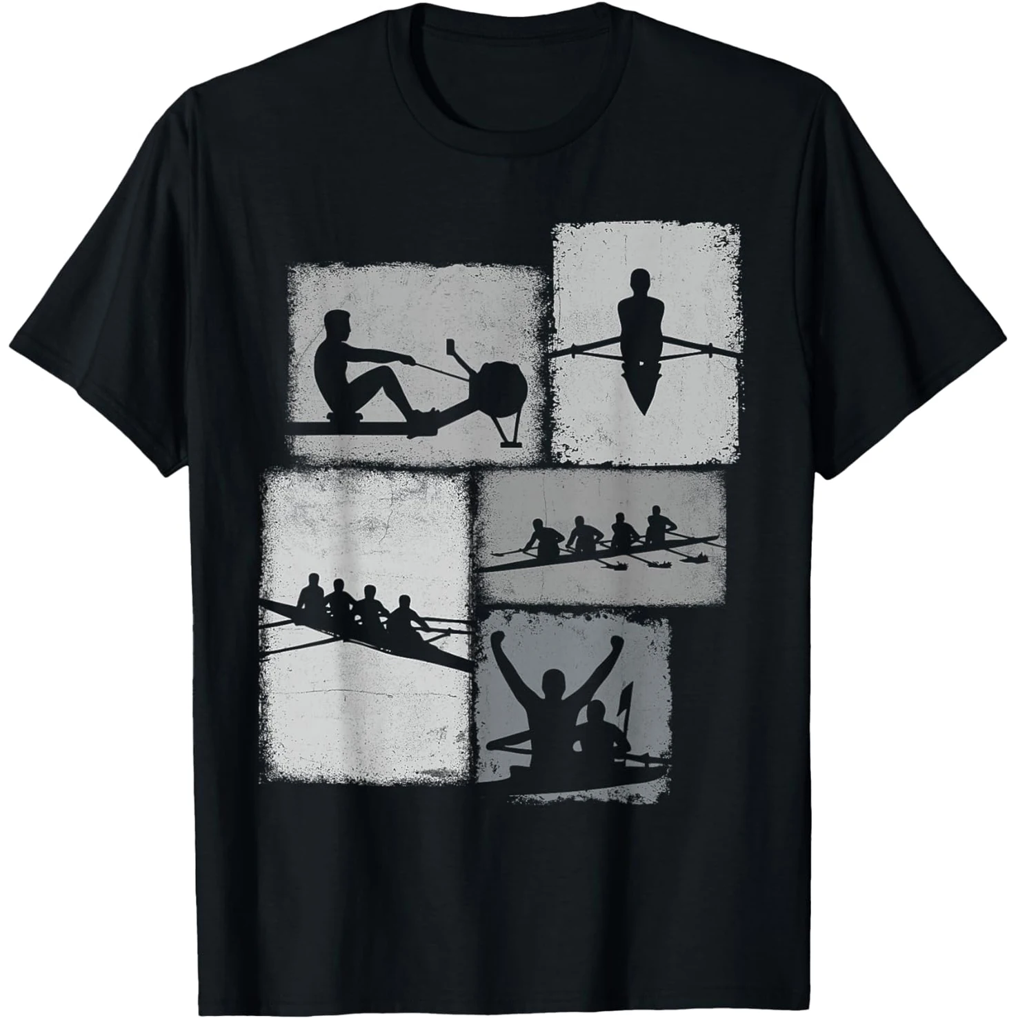 Lustige Rudergerät Grafik T Shirts Männer Frauen Reine Baumwolle Humor Streetwear T-shirt Kurzarm Unisex Lose Kleidung