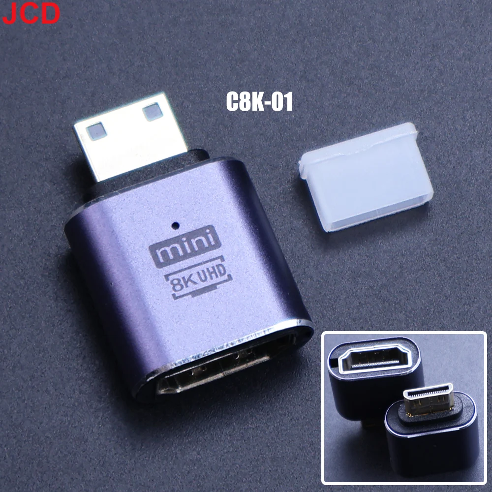 8K HD Right Angle HDMI-Compatible Adapter - Male to Female Converter