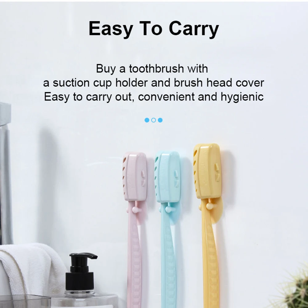 5개/팩 대형 헤드 칫솔 한국산 오리지널 칫솔 여행용 케이스 포함 성인용 숯 생분해성 구강 위생 세척