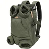 Cozy Pet Carrier Backpack for Dogs - Fleece-Lined, Front Legs Out, Hands-Free Design for Hiking & Travel. 6