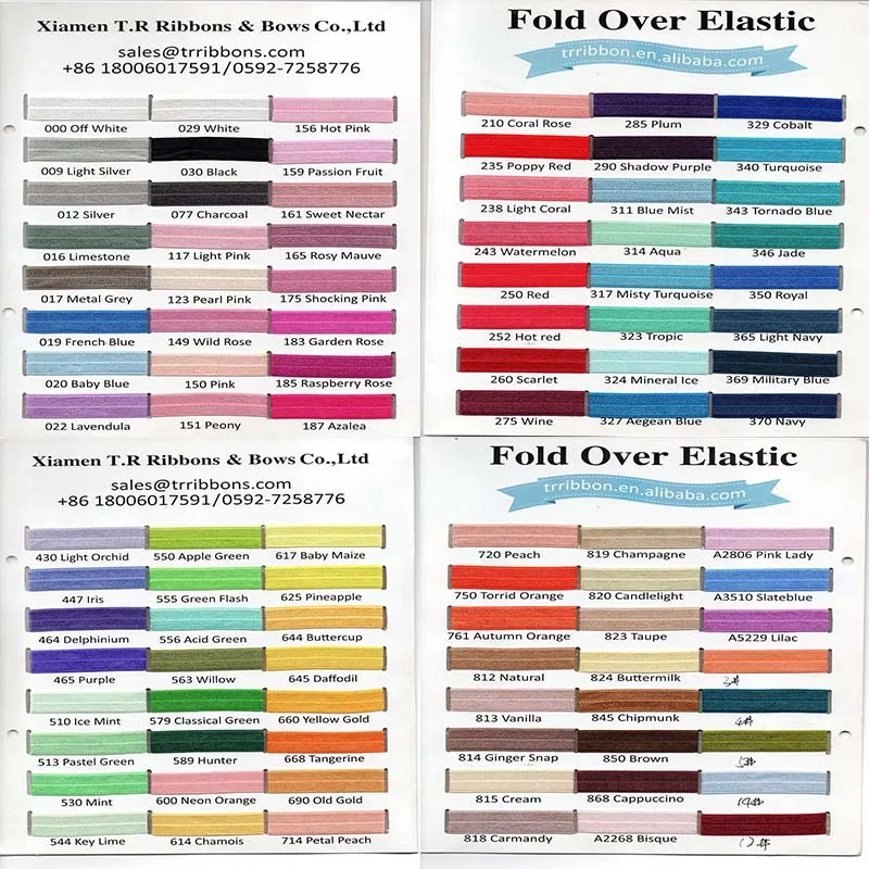 A Copy Color Chart Of 5/8