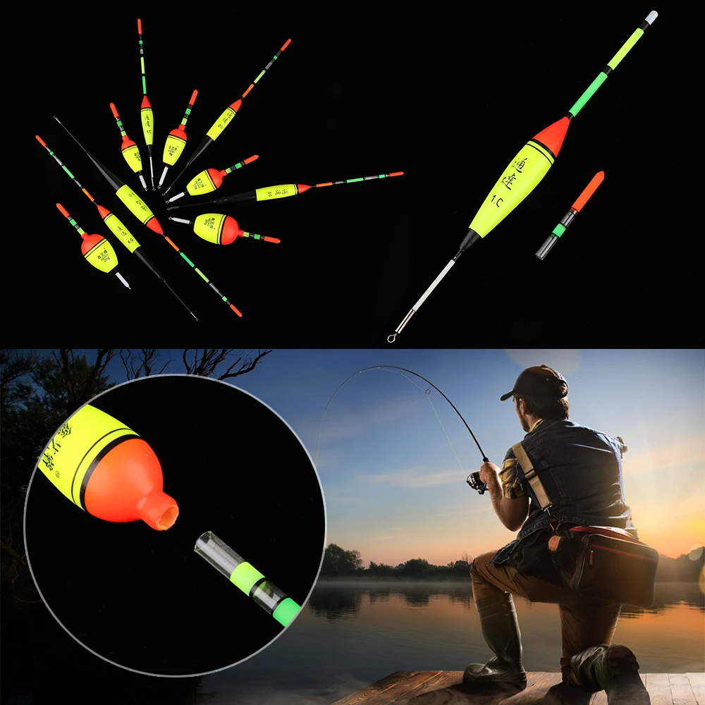 1Pcs Hot Selling Fishing Float Night Glowing Fishing Buoy 8-80g Eva Foam Float Fishing Accessories