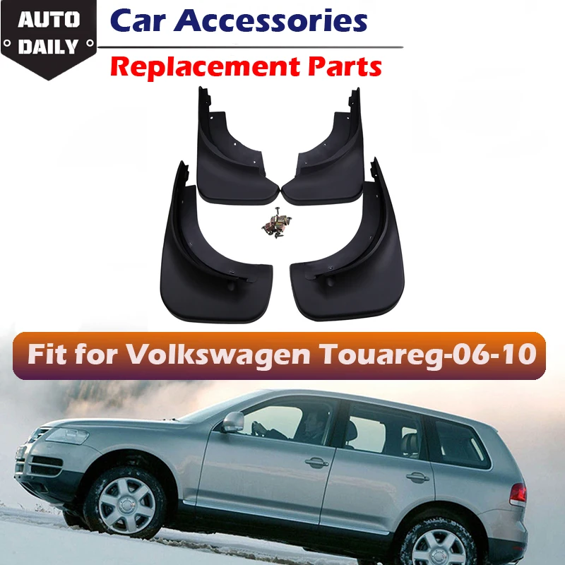 

4pcs Car Splash Guard Fenders Accessories Mudflaps Mud Guards Car Body Protection Fit For Volkswagen VW Touareg 2006-2010