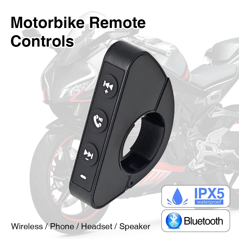 Wireless Media Remote Controller Grandnavi Motorbike Wireless Wheel control M528 M686 Motorcycle Display Switching song Volume control phone call