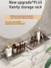Bathroom U-Shaped Rack Wall Mount Floating Shelf Over Sink Organizer Wash Basin Groove Rack Punch-Free Storage Accessories 6