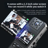 4K Ultra HD WiFi Mini Camera With 1600mAh Battery Body Camera 1.3 -inch Screen Video Recorder 64GB Card Portable Night Vision 2