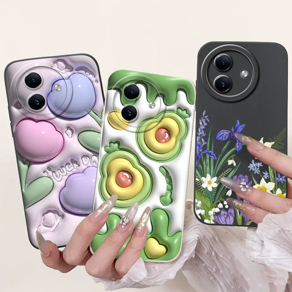 Shockproof Case For Itel S24 Cover S667LN Lovely Astronaut Girls Marble Soft Silicone Matte Funda For Itel S24 4G S 24 2024 Case 2