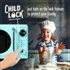 *Retro desktop microwave oven -0.7 cubic feet -700 watts, with LED digital display screen - child lock - easy to clean interior 5