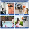 Mini Basketball Hoop Indoor with Scoreboard, Basketball Toy Gifts for Kids Boys Girls Teens, Suit for Bedroom/Office/Outdoor 6