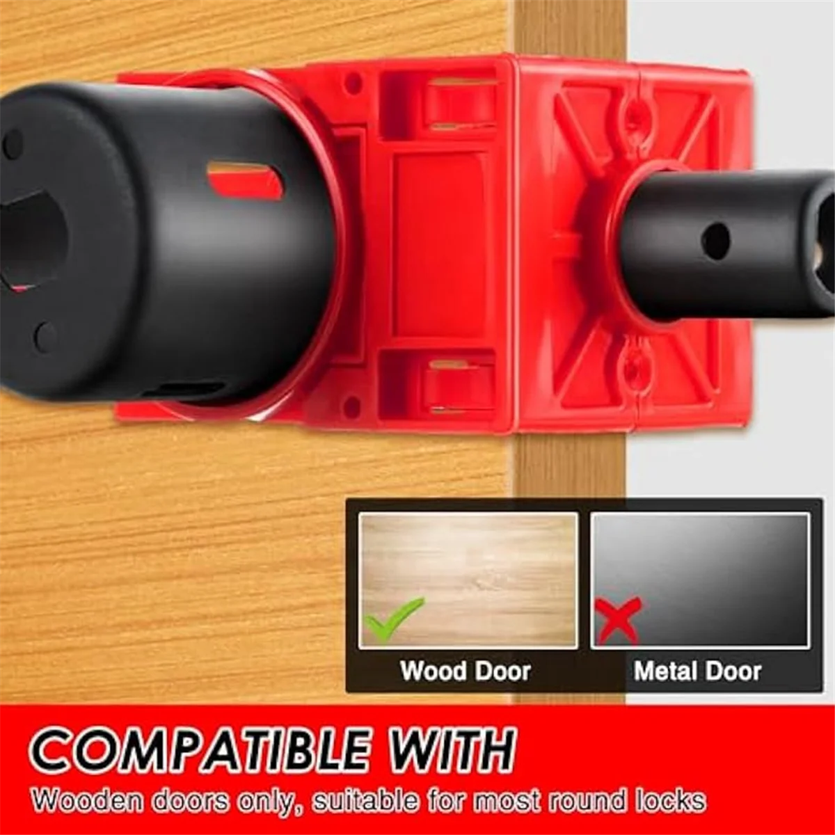 Door Lock Installation Kit Door Hole Drilling Kit for Wooden Doors Door Lock Hole Saw Door Knob Installation Kit door lock locksmith tools door knob