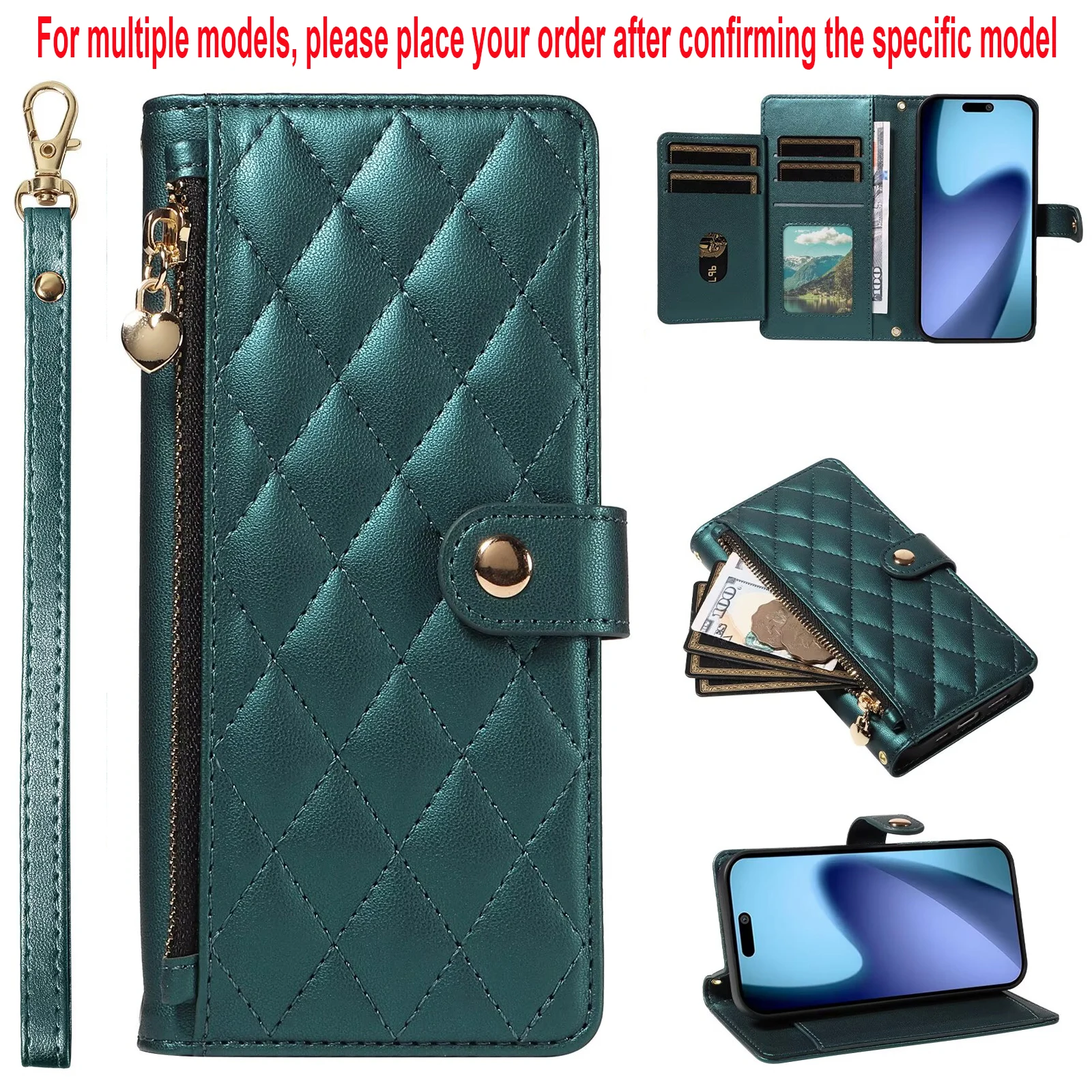 Multi-Card Slot Storage Wallet Case
