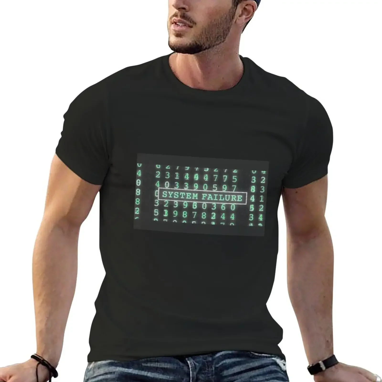 

Футболка с системой «Матрица», индивидуальный дизайн, быстросохнущие мужские Графические футболки в стиле хип-хоп
