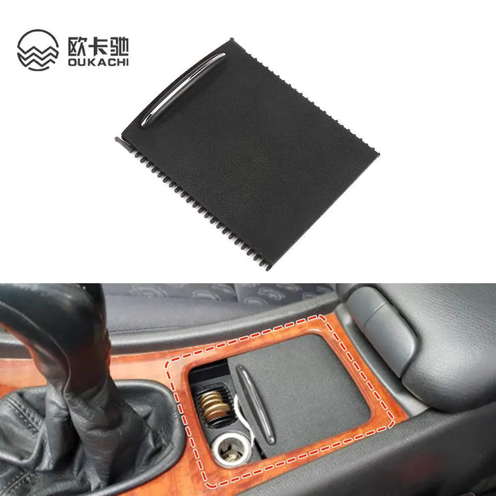 

New Car Inner Centre Console Slide Roller Blind Cover For Mercedes For Benz C-Class W203 2000-2007 Car Water Cup Holder