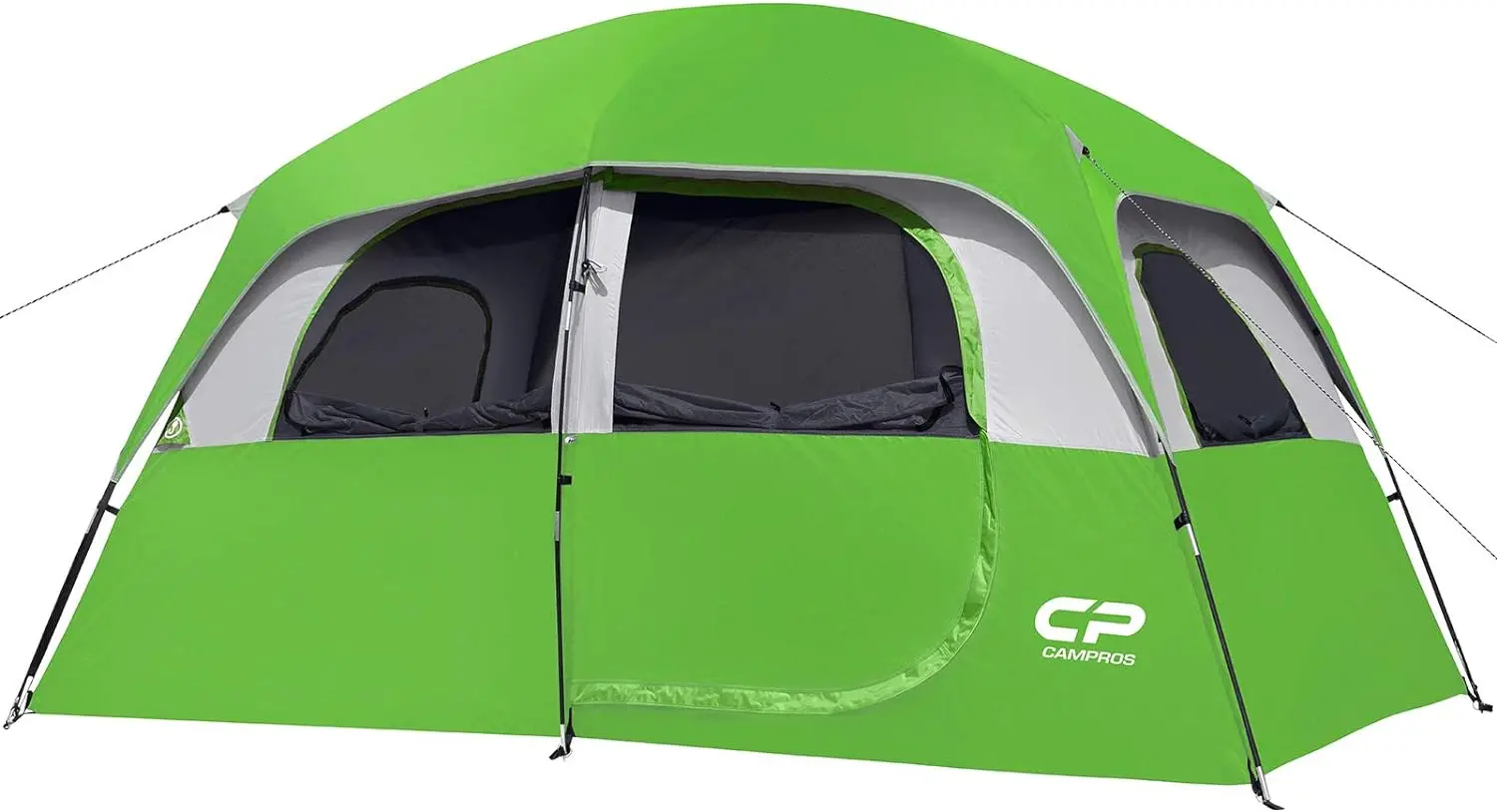 

camping equipment, 6-Person-Camping-Tents, Waterproof Windproof Tent with Top Rainfly, Double Layer, Portable with Carry Bag