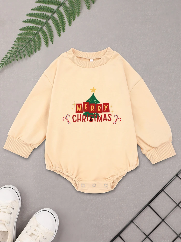 

Merry Christmas Cute Toddler Girl Clothes Long Sleeve Romper Festival Trend Home Xmas Party Newborn Boy Bodysuit Fast Delivery