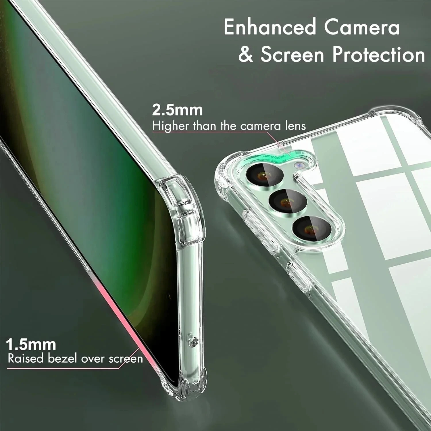 Hybrid Shockproof Clear Hard Case