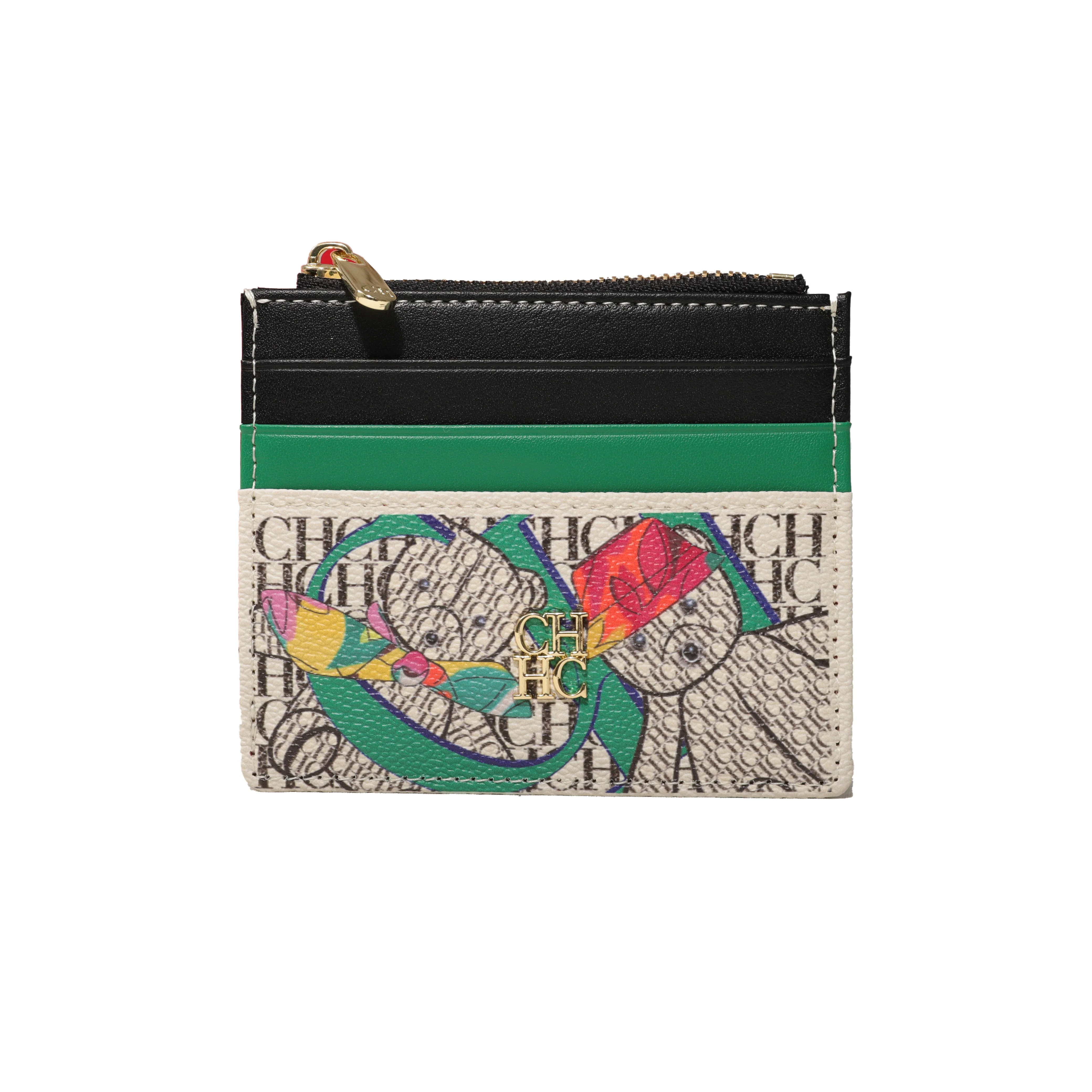 CH Portable Women's Wallet Exquisite Urine Decoration Durable and Elegant Brand Design Letter Decoration Zipper Card Bag 4