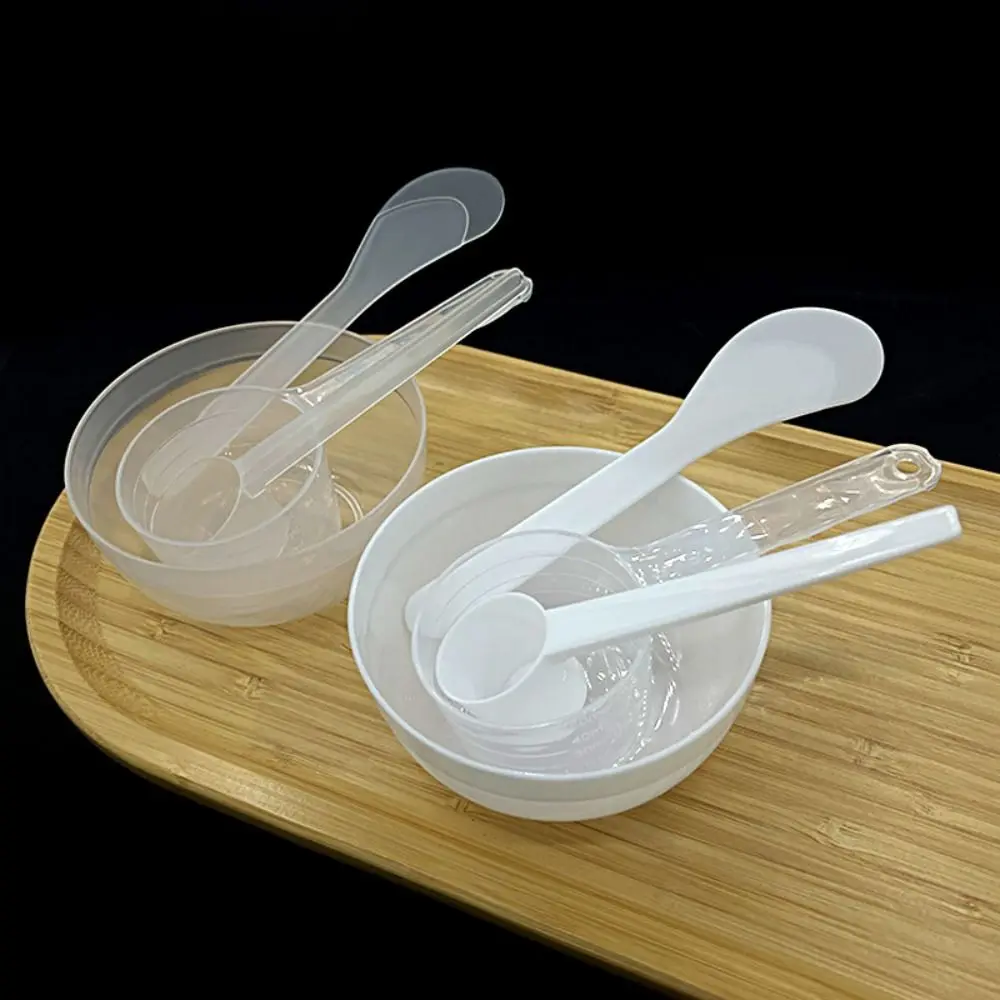 

4Pcs/Set DIY Face Mask Mixing Bowl Set Plastic Mini Facial Mask Spatula Tool Soft Measuring Spoon Stick Skin Care Tool