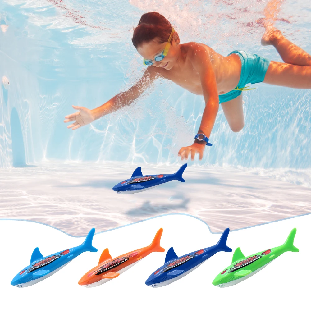 4Pcs Training Sinking Pool Toys Multicolor Swimming Pool Throwing Toys Diving Practice for Kids Dive Training