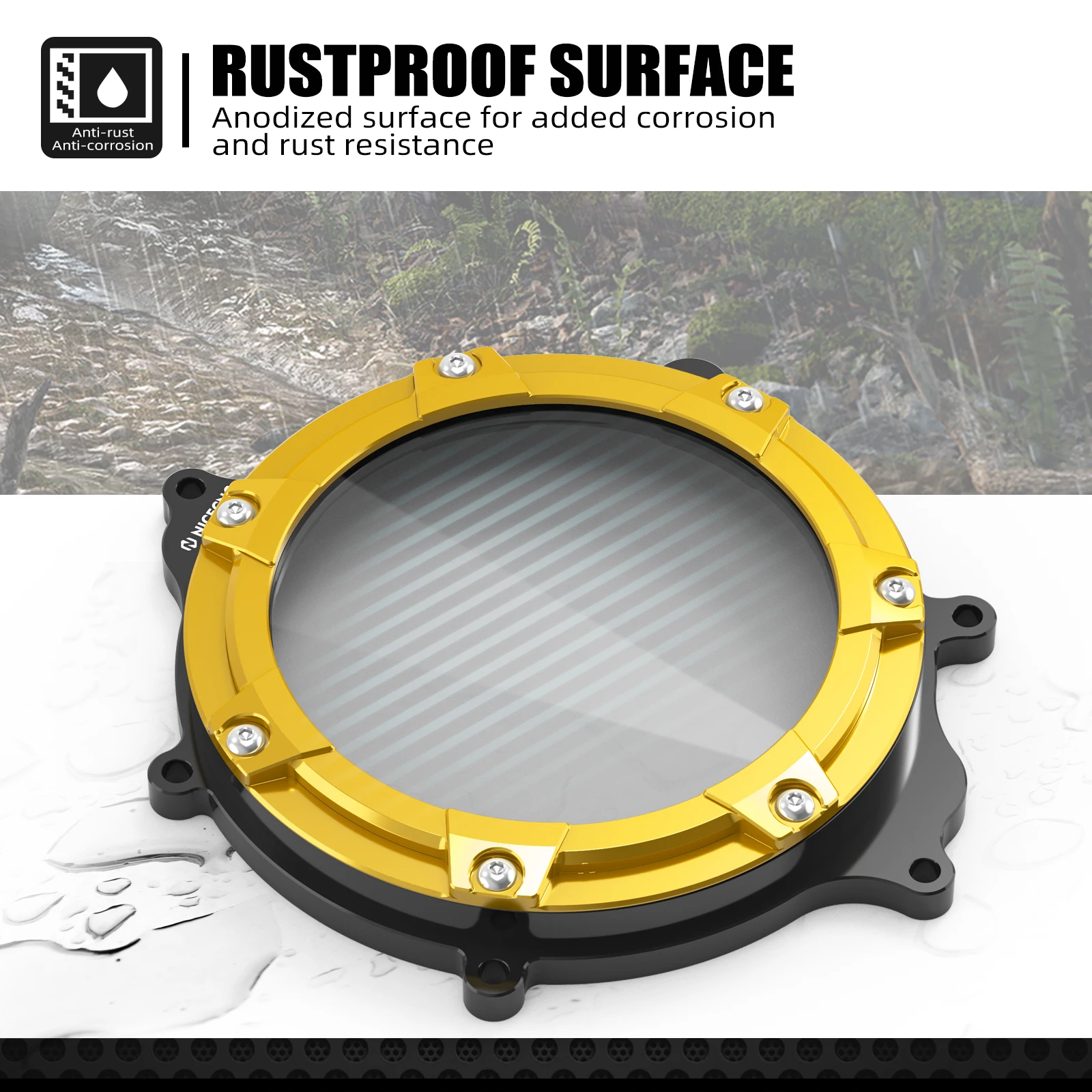 Für Suzuki 2000–2024 DRZ400SM DRZ400 DRZ400E DRZ400S DR-Z 400 400E 400S 400SM Wasserpumpenabdeckung und transparenter Kupplungsabdeckungsschutz – Detail 4