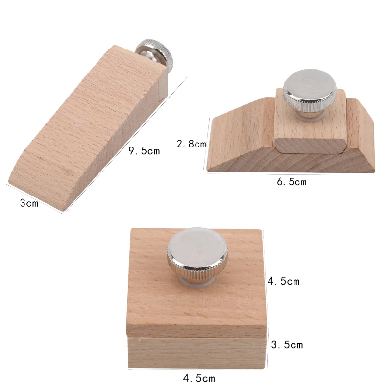 1Pcs Craft Wooden Sandpaper Accessory DIY Wood Sanding Block Edge Treatment Grinding Leathercrafts Leather Craft Tools images - 6