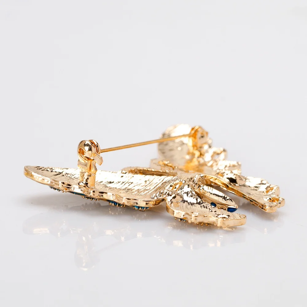 Ecally Set 4 Spille Animali Con Strass – Colibrì, Fenicottero, Farfalla E Ape, Gioielli Regalo Per Donna, 3,8x5 Cm - 5