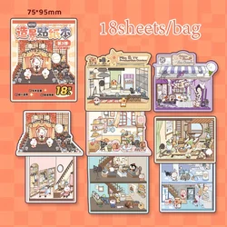 Mini Scenery Sticker Book: Creative DIY Visual Stacking Stickers (3)