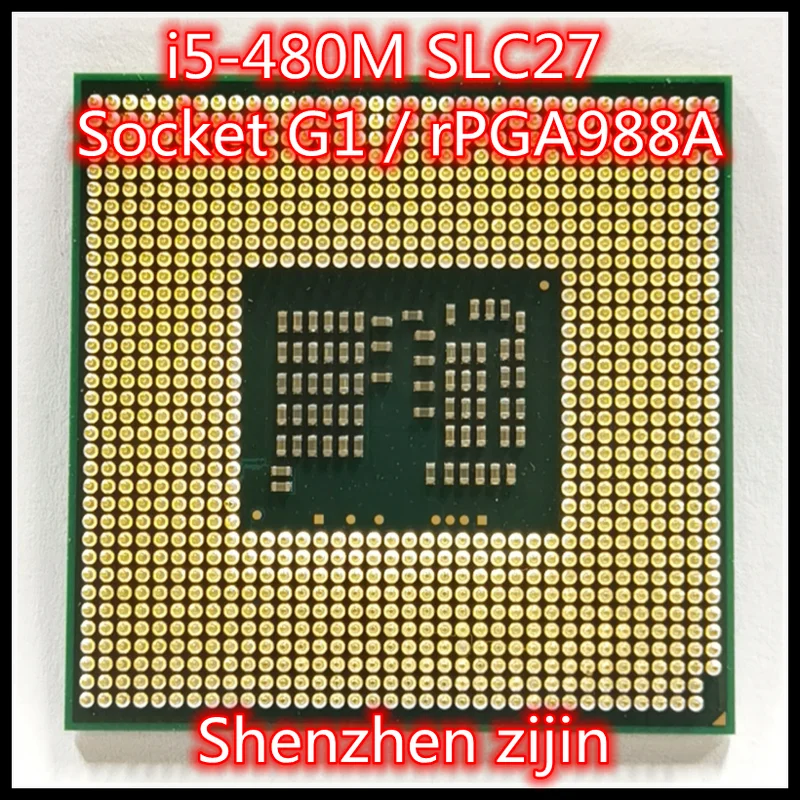 I5-480M i5 480M SLC27 2 6 ГГц двухъядерный четырехпоточный ЦПУ процессор 3 Вт 35 Разъем G1 /