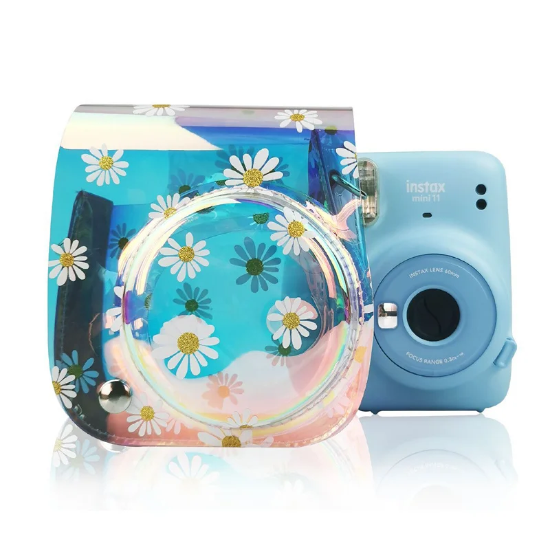 waterproof camera bag Shoulder Camera Protective Case Colorful Patterns Leather Camera Bag For Fujifilm Instax Polaroid Mini11 Mini 11 Case Handbags camera backpack for women