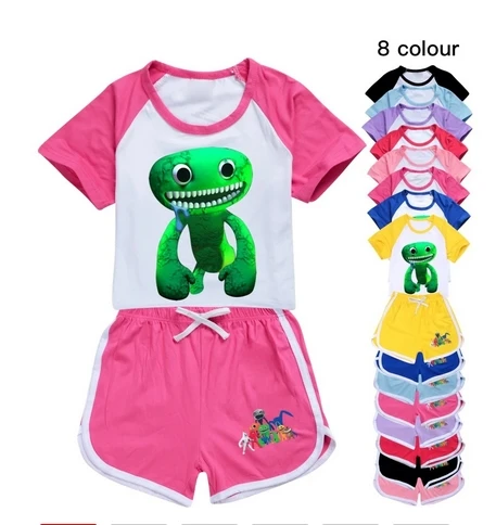 

Garden of Banban Clothes Kids Short Sleeve T Shirts and Shorts Sets Girls Cartoon Home Daily Playwear Baby Boys Causal Wear