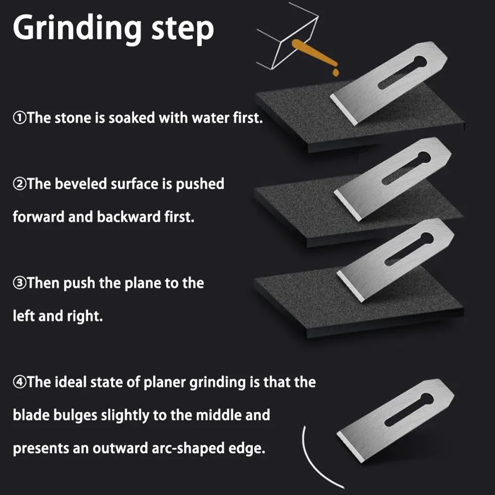 44mm/51mm Hand Planer Cutter Woodworking Hand Tools Wood Trimming Tool Manganese Steel Edge Trimming Cutter Saw Blades For Woodworking Power Tool Accessories