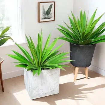 Grande aloe artificiale succulente rara sisal cespuglio finto simulazione giardino balcone ufficio festa decorazione della casa accessori 1