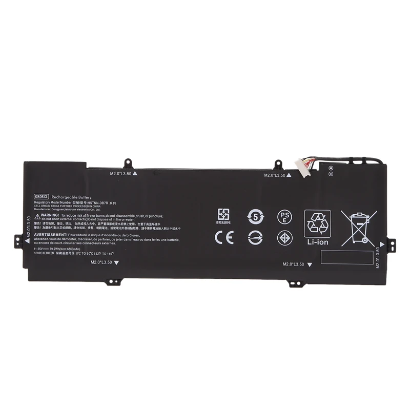 KB06XL Battery For HP Spectre X360 15-BL002XX 15-BL030NG 2PG91EA TPN-Q179 HSTNN-DB7R 902401-2C1 902499-855 11.55V 79.2Wh |