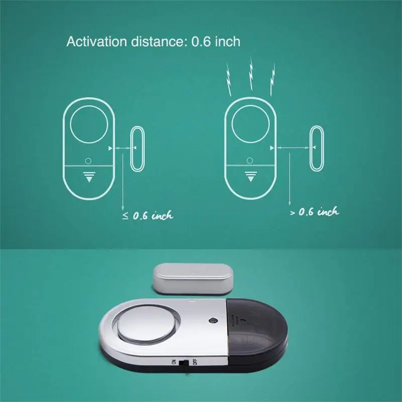 Door Window Alarm Loud Door And Window Open Alarm Sensor for Kids Super Loud 125dB Ringer Chime Entry Alert Chime