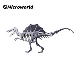 3D Metal Spinosaurus Dinosaur Model Puzzle Kits DIY Detachable Stainless Steel Warcraft Crafts Jigsaw Gifts For Home Decoration