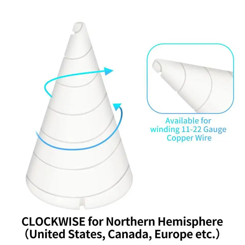 Copper Wire Jig Universal Copper Wire Antenna Jig Electro Culture Gardening Copper Antenna Jig Multifunctional Coil Wire Winding