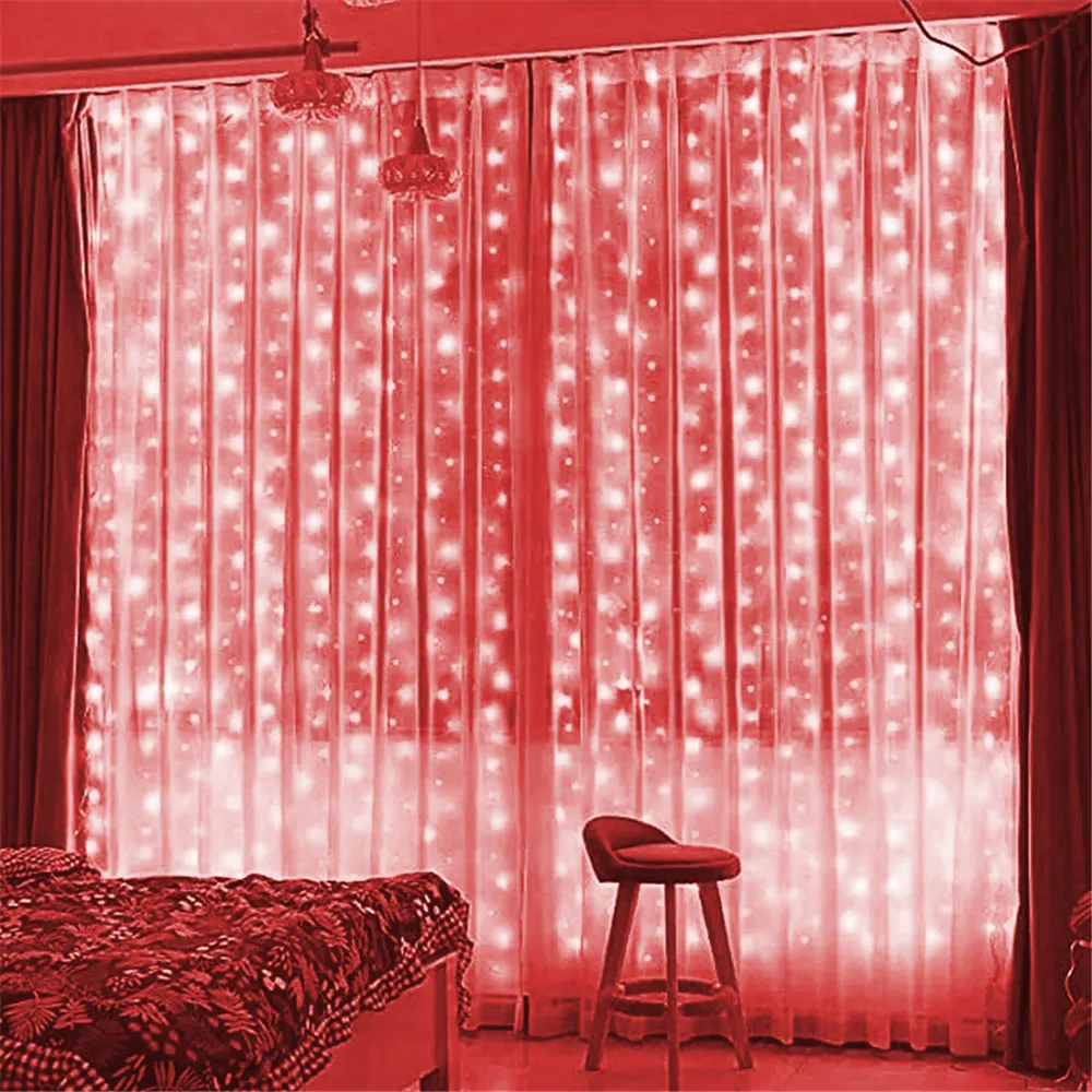 thumbnail image 1 of New Year 2025 Christmas Decoration for Home USB Curtain LED Lights Fairy Light Christmas Tree Decor Bedroom Room Decor, 1 of 5