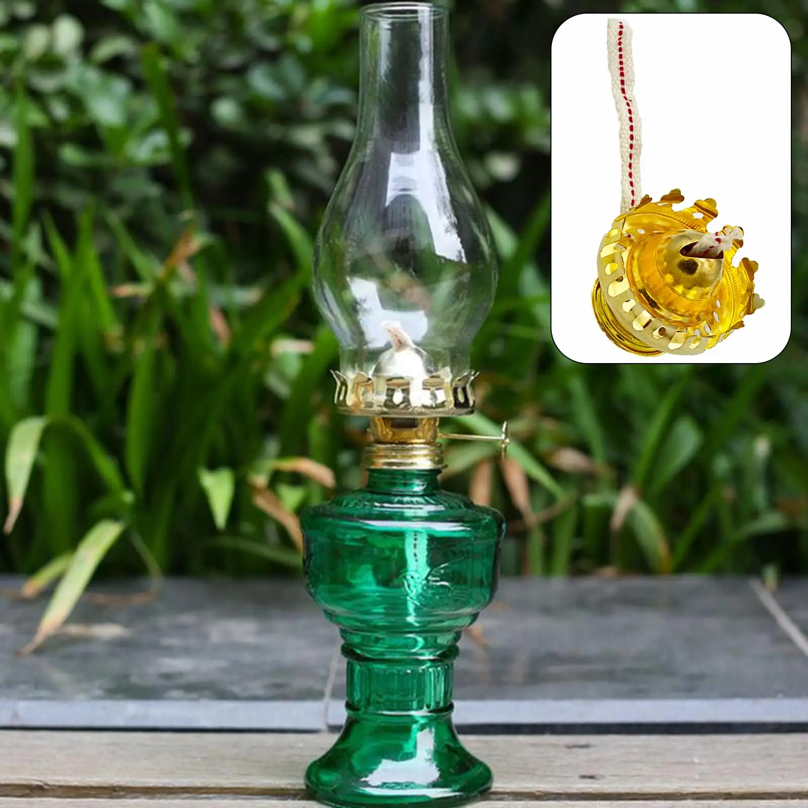 Oil Lamp Replacement Burner Wick Holder Oil Lamp Chimney Holder Aluminum Alloy Emergency Light