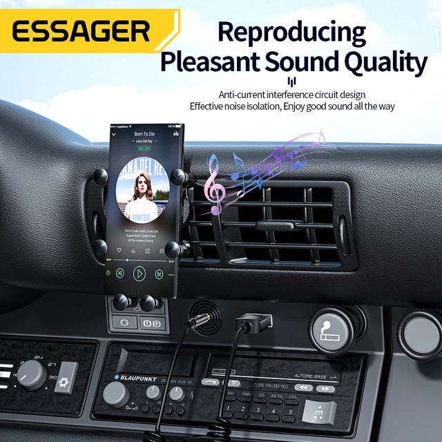 Essager Bluetooth Aux Adapter Dongle USB To 3.5mm Jack Car Audio Aux  Bluetooth 5.0 Handsfree Kit For Car Receiver BT transmitter - AliExpress