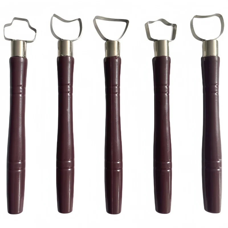 Pottery handle tool 5 sets water cup teapot handle molding scraper ceramic making clay manual