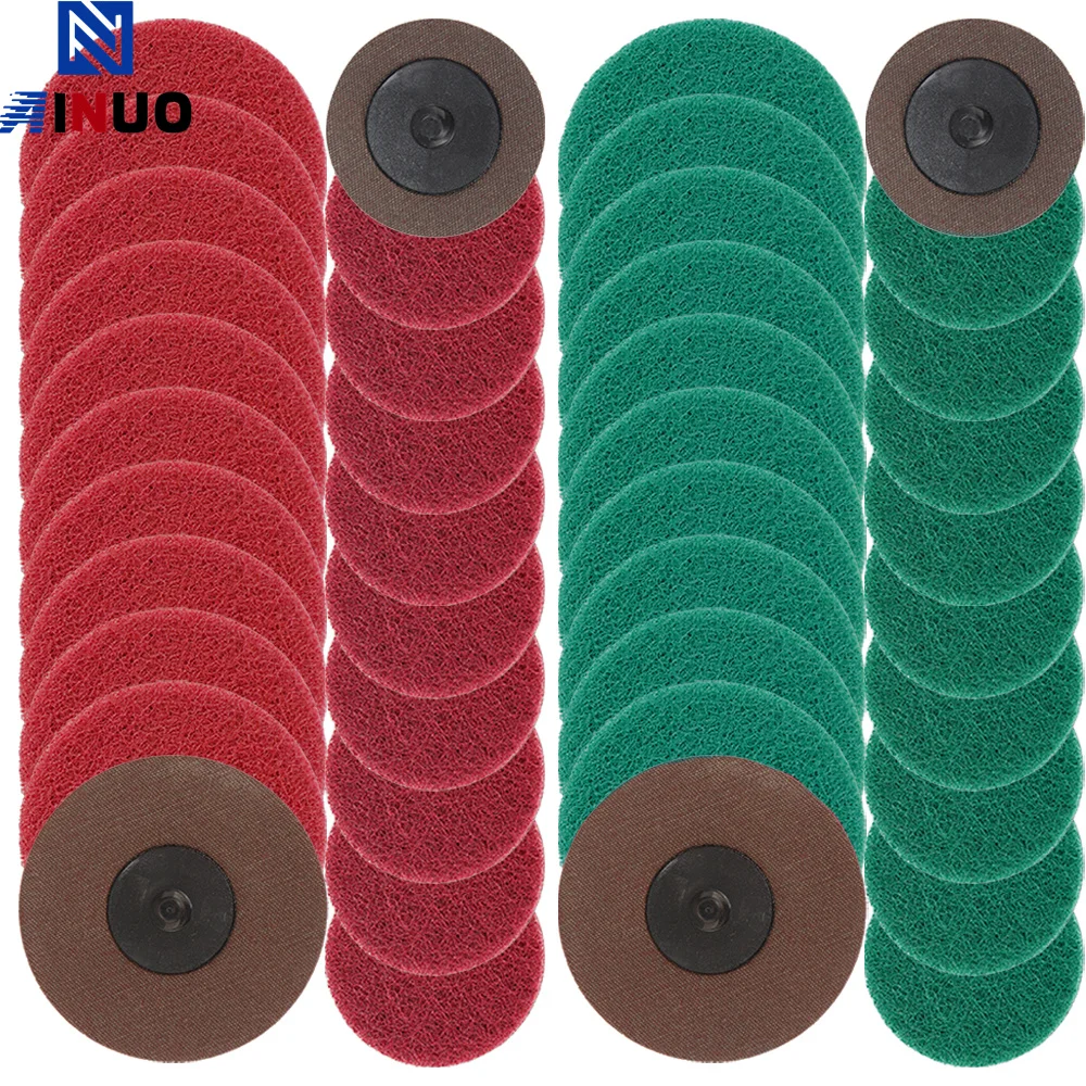 2-Zoll-Schleifscheiben, Rollensperre, Oberflächenkonditionierungsscheibe, Schnellwechsel-Schleifscheibe mit 1/4 Zoll Halterung, Polieren, Schleifen – Detail 6