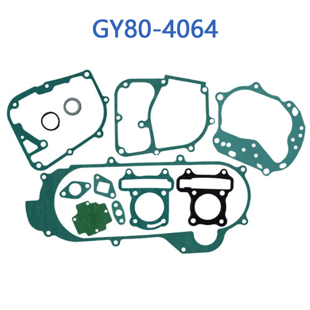 GY80-4064 GY6 80cc Full Set of Gasket 40cm 43cm 46cm For GY6 50cc 4 Stroke Chinese Scooter Moped 1P39QMB Engine gy6 performance carburetor 18mm for 49 50cc 80cc 4 stroke scooter taotao 139qmb