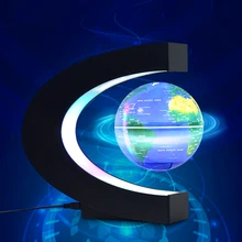 

LED World Map Magnetic Levitation Night Light C-type Office Home Electronic Anti-gravity Ball Lamp Home Decoration Birthday Gift